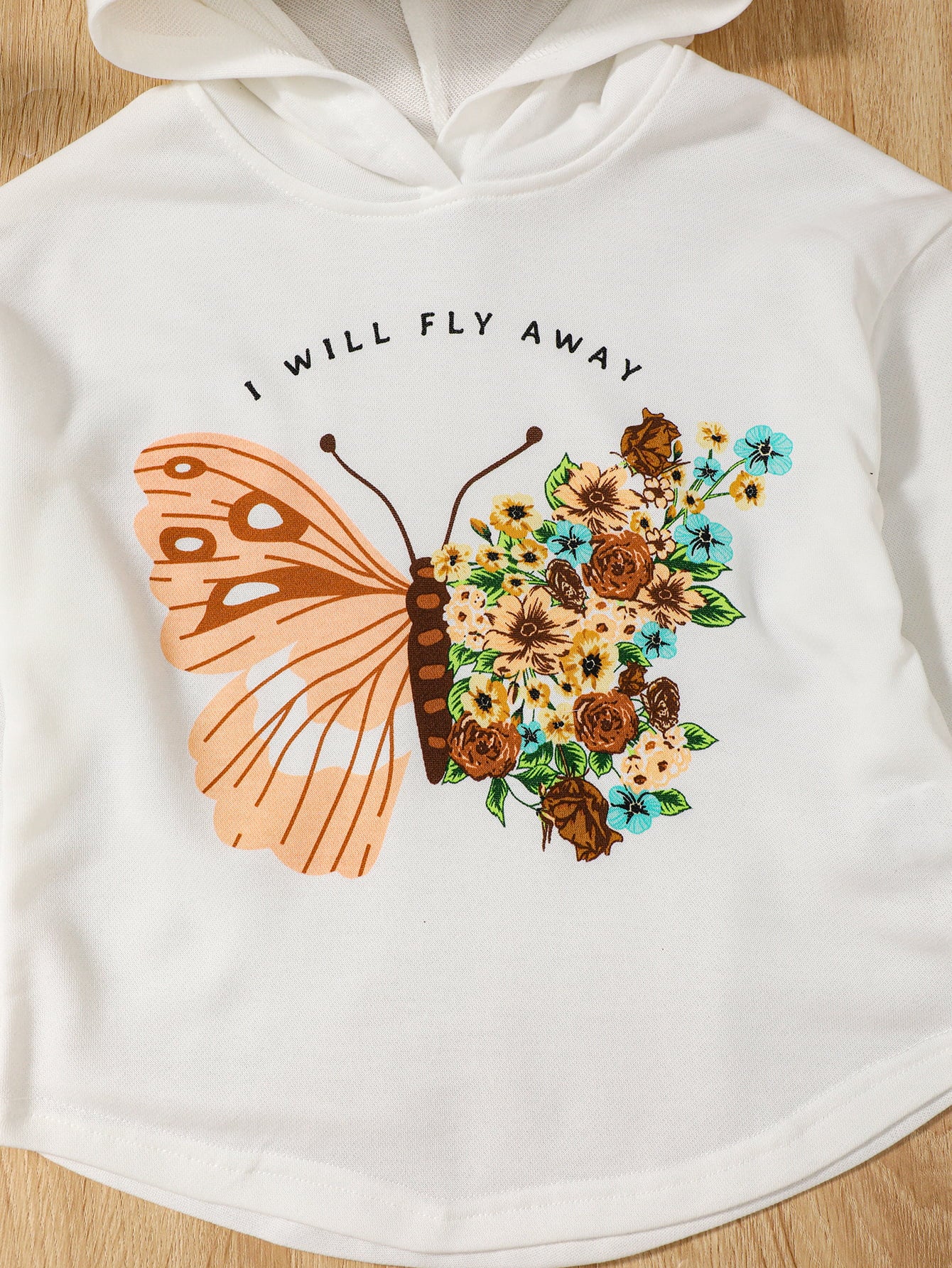 I WILL FLY AWAY Graphic Hoodie and Joggers Set