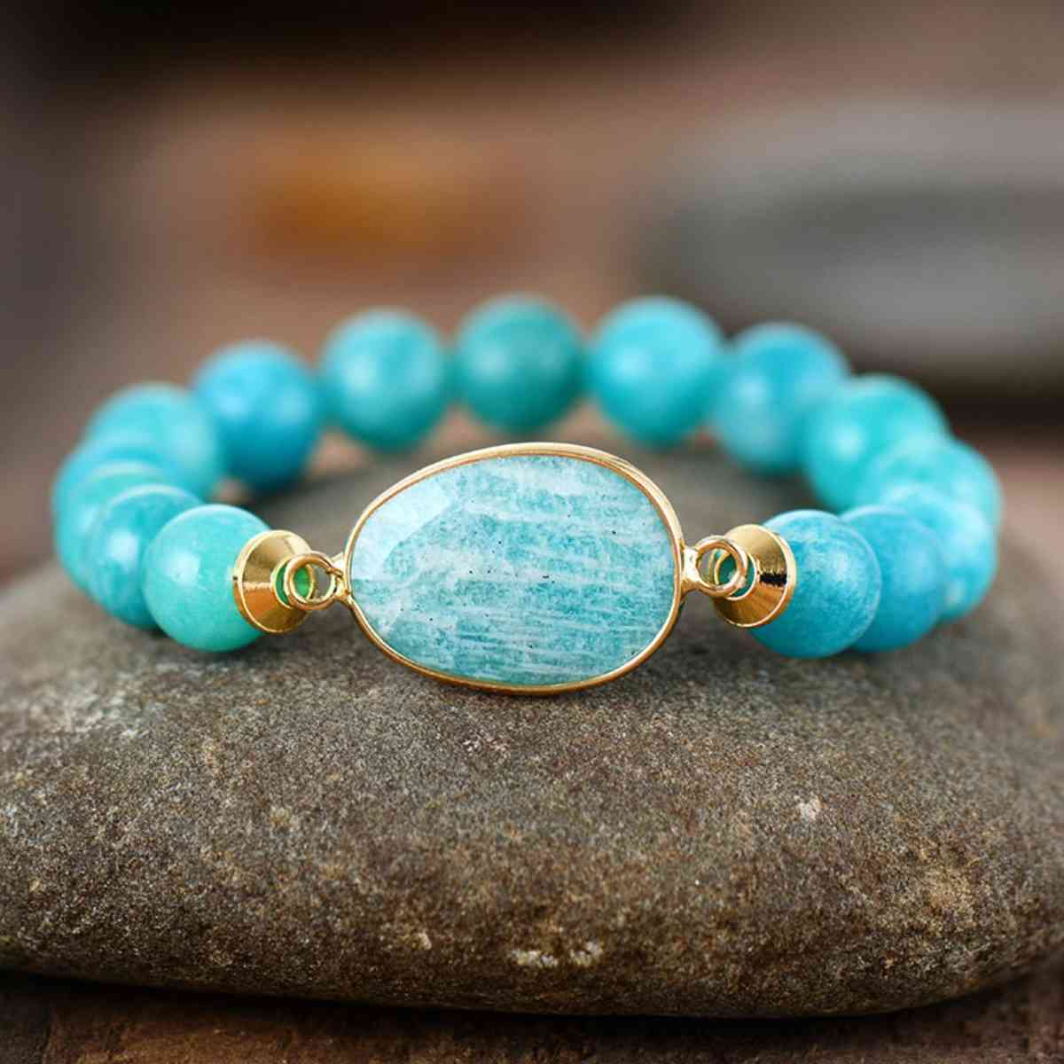 Natural Stone Beaded Bracelet